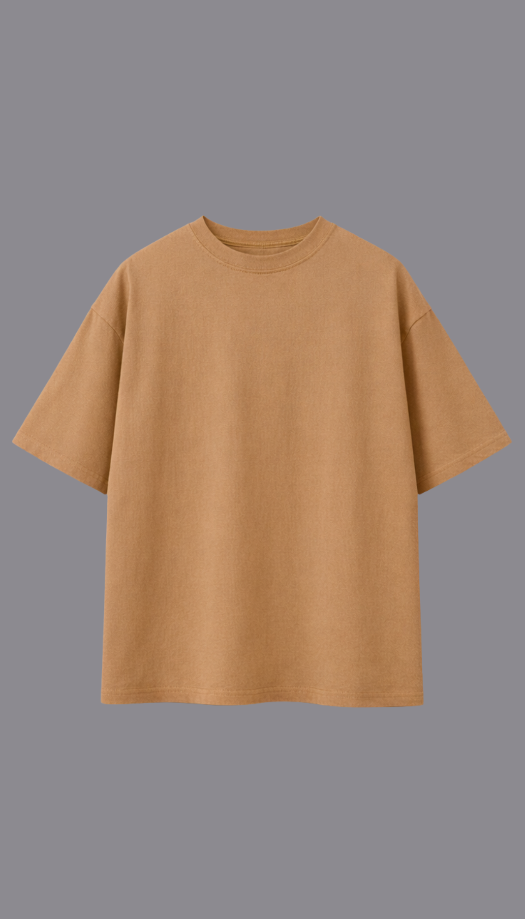 Plain Beige Oversized T-Shirt