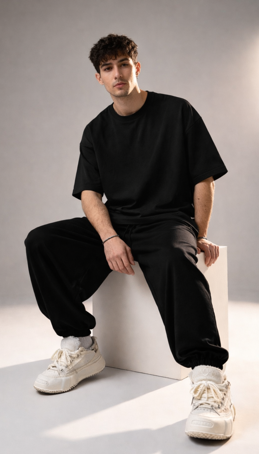 Plain Black Oversized T-shirt