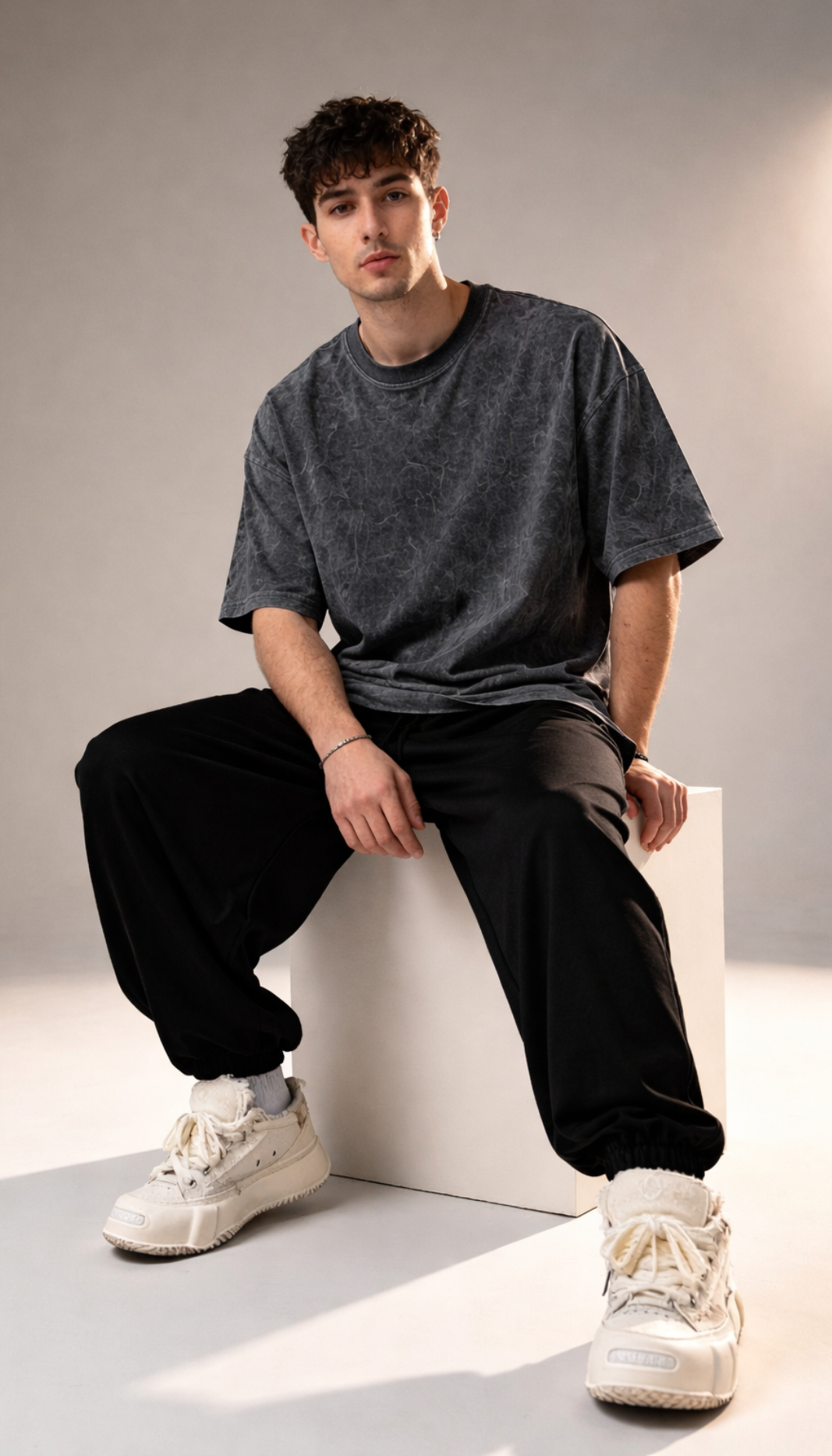 Washed Black Oversized T-shirt